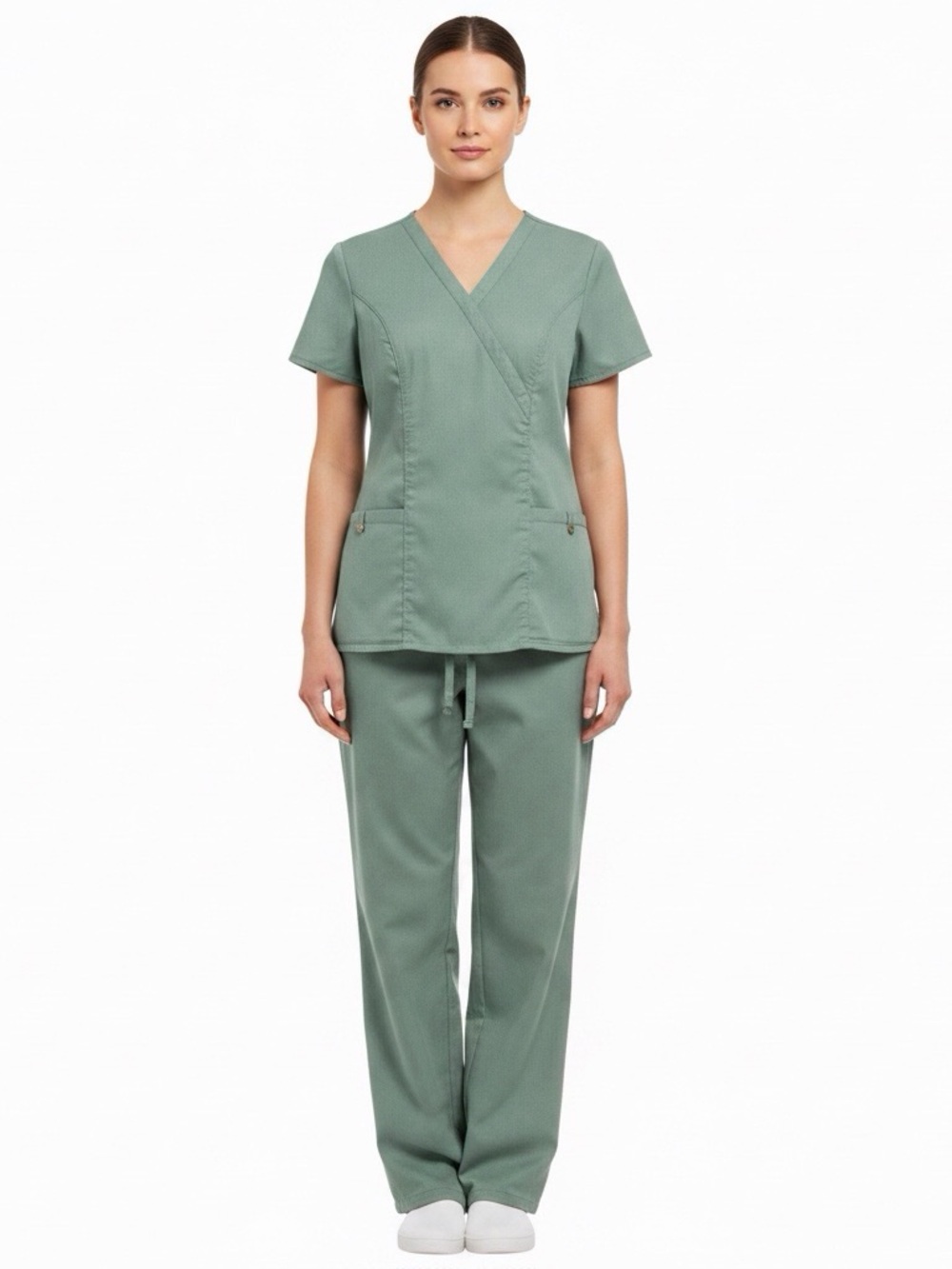 Barco Classic Cord Women’s Medical Scrub Set In Olive Green
